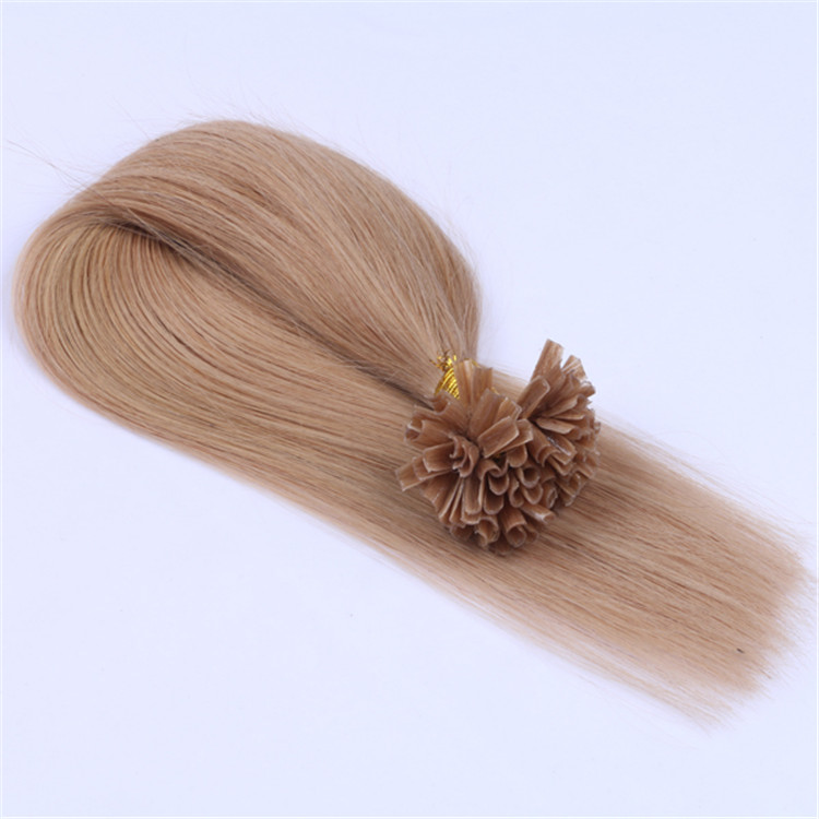 Wholesale prebonded hair double drawn remy human hair full cuticle u tip hair extensions factory QM061